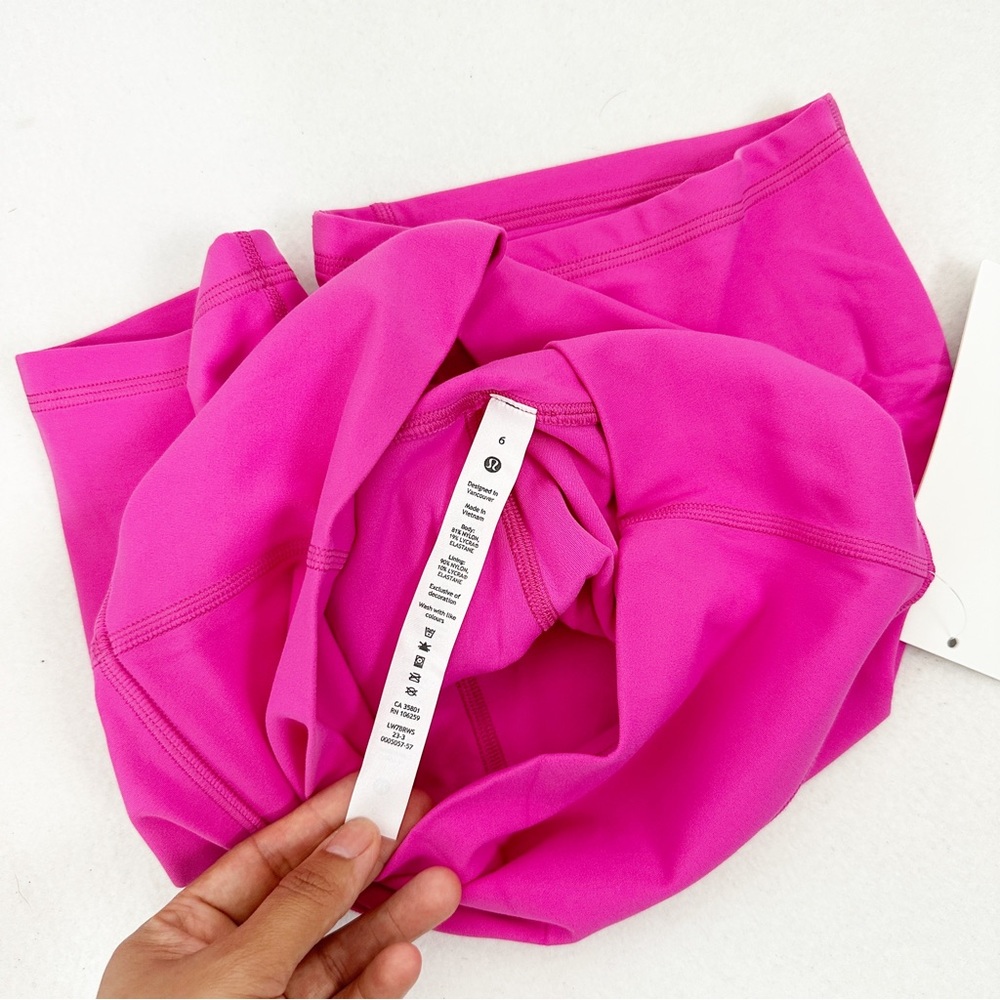 NWT Lululemon Align High Rise Short 6” Sonic Pink Size 6 - Picture 6 of 6